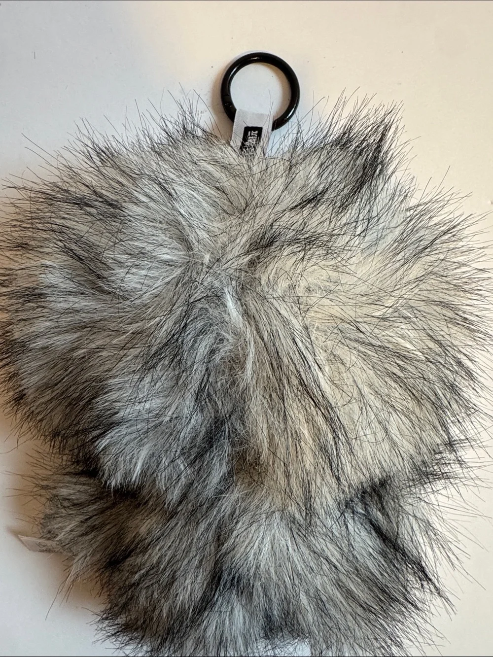 Baby Three Yeti Grey Faux Fur Plush with Cute Face Accent